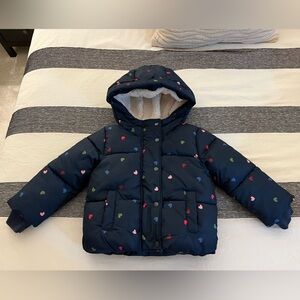 Baby Gap Toddler Girls Sherpa Lined Puffer Coat (Size3T)